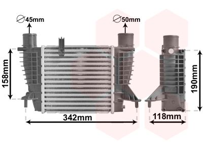 VAN WEZEL Интеркулер 43004338